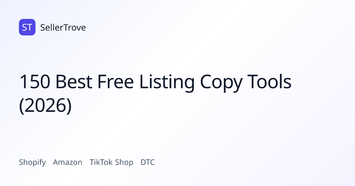 150 Best Free Listing Copy Tools (2026)